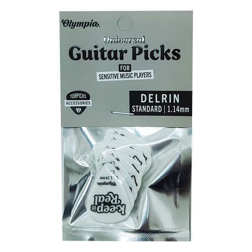 10* Delrin Guitar Picks 1.14mm