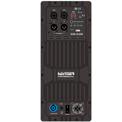 600W RMS / 18" Active SubWoofer