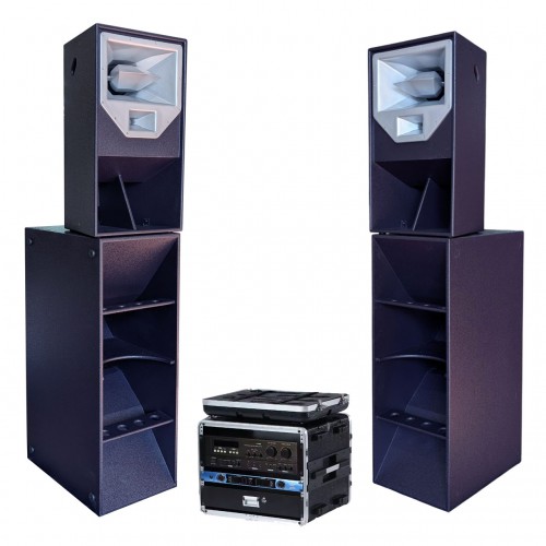 סט רמקולים עם מגברים