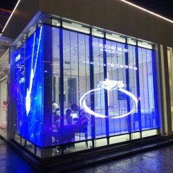 1 מ"ר מסך שקוף לויטרינה