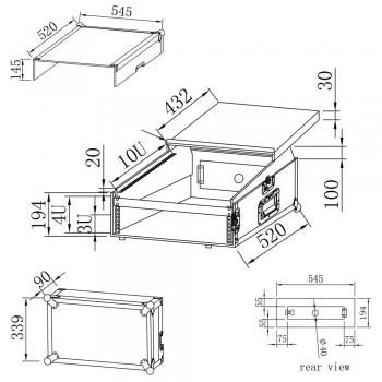 קייס 4U + מיקסר + מחשב