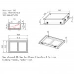 קייס 91*53.5*17 ס"מ