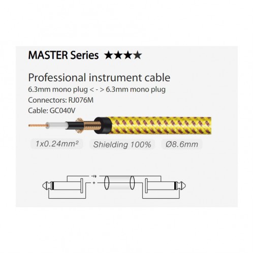 כבל גיטרה 5מ.