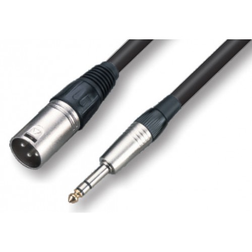 כבל XLR m - PL m סטריאו 3מ.