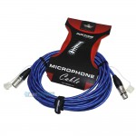 כבל XLR אורך 5מ - כחול.