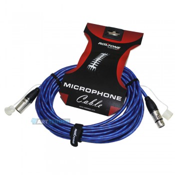 כבל XLR אורך 10מ - כחול.