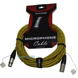 כבל XLR אורך 5מ - צהוב.