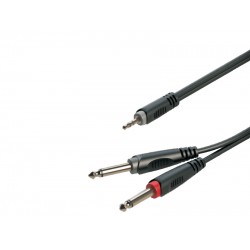 כבל PL 3.5 - PL 6.3X2 אורך 3מ.