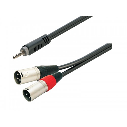 כבל XLRX2 - PL3.5 אורך 3מ.