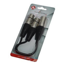 מפצל XLR Male>2*XLR Female