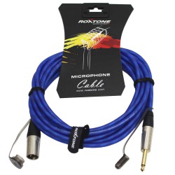 כבל XLR m - PL m אורך 5מ.