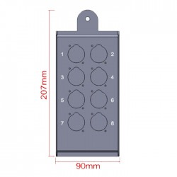 מולטיכבל 10מ. 8 XLR