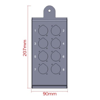 מולטיכבל 10מ. 8 XLR