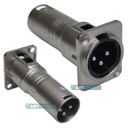 XLR M > M Pass Socket