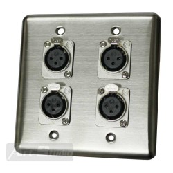 פנל קיר 4*  XLR Neutrik