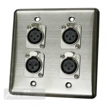 פנל קיר 4*  XLR Neutrik