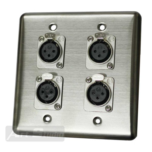 פנל קיר 4*  XLR Neutrik