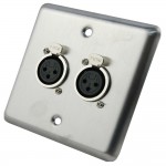 פנל קיר 2*  XLR Neutrik