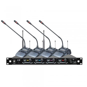 סט 4 מיקרופונים ישיבות