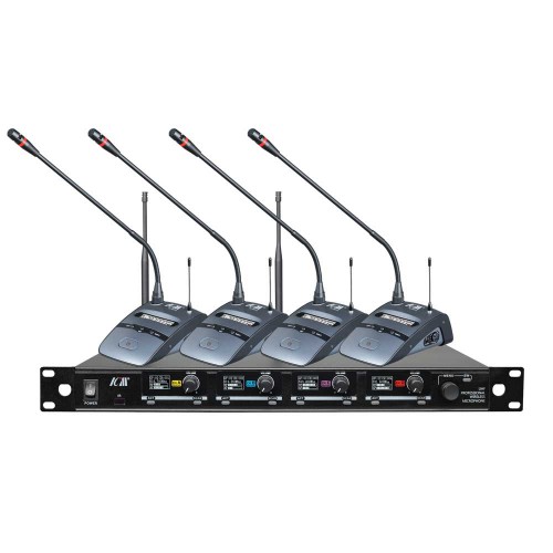 סט 4 מיקרופונים ישיבות