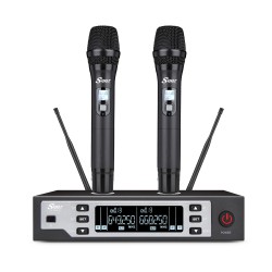 זוג מיקרופונים UHF