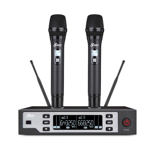 זוג מיקרופונים UHF