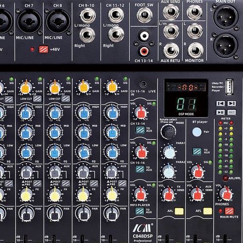 מיקסר 18 ערוצים עם אפקטים