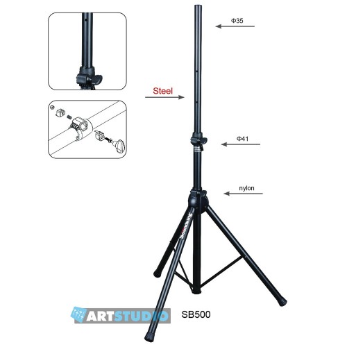 סטנד לרמקול עם נעלה